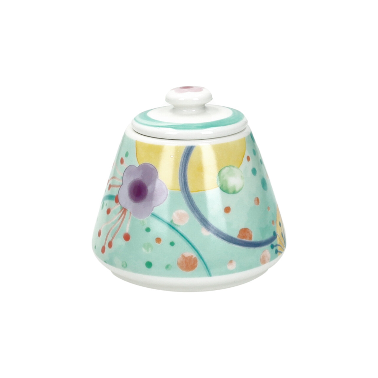 Zaharnita cu capac, Bollicine, Brandani, 10x9 cm, portelan New Bone China - imagine 4